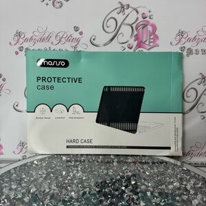 Mosiso laptop case hard sparkly glitter black Protective Hard Case Mac book